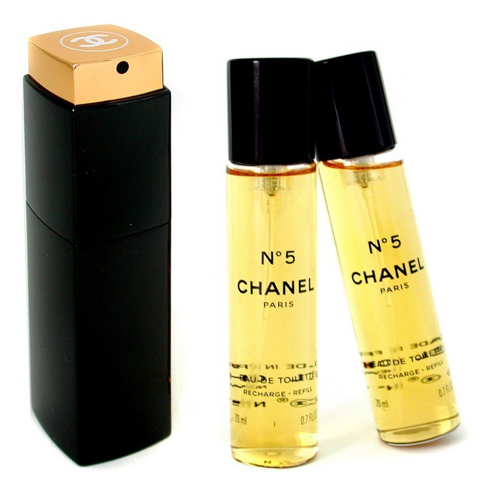 Chanel No.5 EDT Purse Spray And 2 Refills (Limited Edition