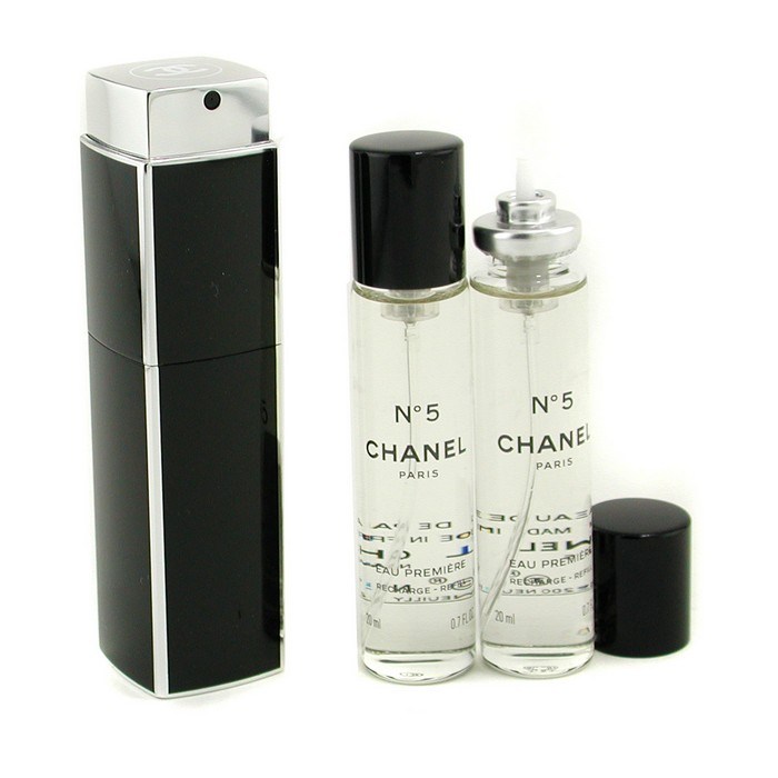 Chanel No5 Eau Premiere Edp Purse Spray And 2 Refills Ladies Fragrance