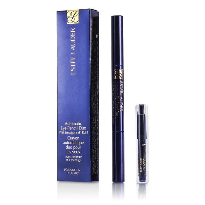 Automatic Eye Pencil Duo Wsmudger And Refill 17 Charcoal Estee Lauder Fandc Co Usa 