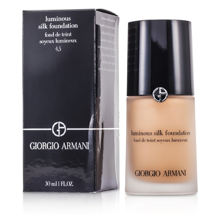 giorgio armani beauty luminous silk foundation swatch 4.5