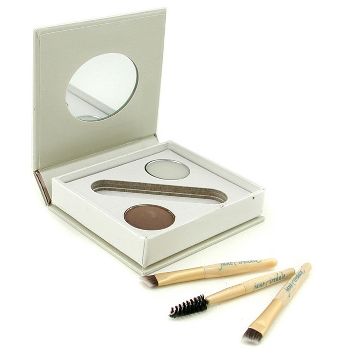 Brown kit. Набор для бровей Jane Iredale. Jane Iredale Kit. Jane Iredale Satin. Jane Iredale футляр для пудры.