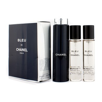 Chanel Bleu De Chanel EDT Travel Spray & Two Refills (Box Slightly ...