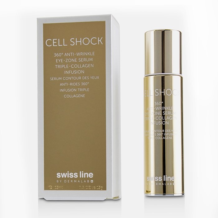 Swissline Cell Shock 360 Anti-Wrinkle Eye-Zone Serum 15ml Womens Skin ...
