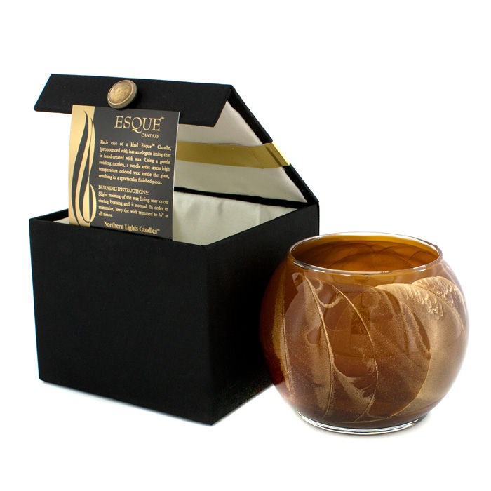 Northern Lights Candles Esque Polished Globe Candle - Mahogany | Fresh™