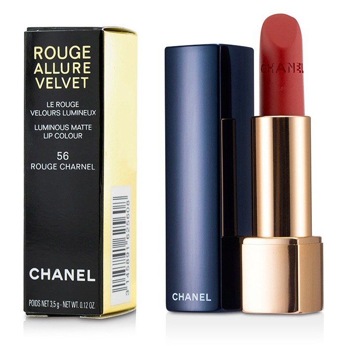 Rouge Allure Velvet - # 56 Rouge Charnel - Chanel | F&C Co. USA