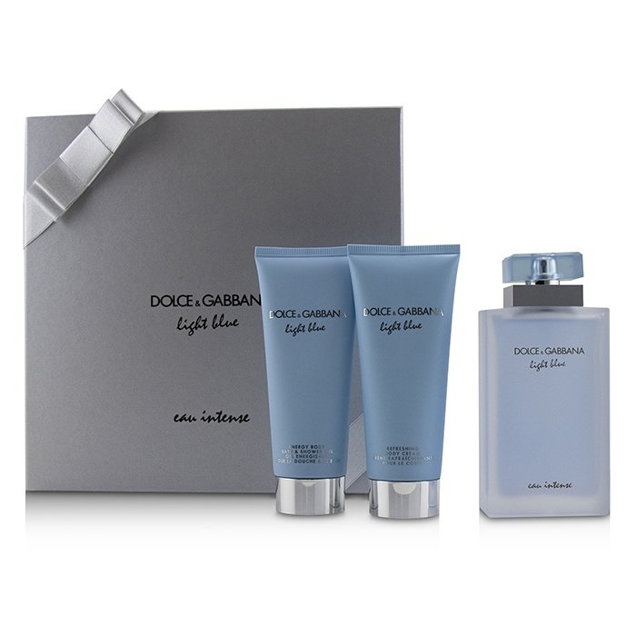 dolce and gabbana light blue intense 100ml gift set